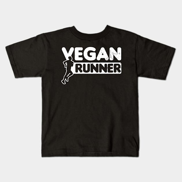 Vegan Athlete Shirt | Runner Gift Kids T-Shirt by Gawkclothing